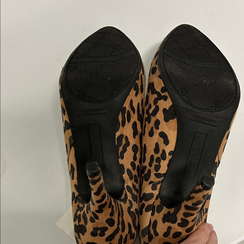 Christian Siriano Leopard Heeled Boots Booties 9.5 NWT - Picture 11 of 14